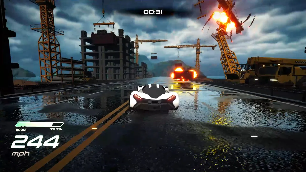Explosive Track - Crazy Action Arcade Racing screenshot 1