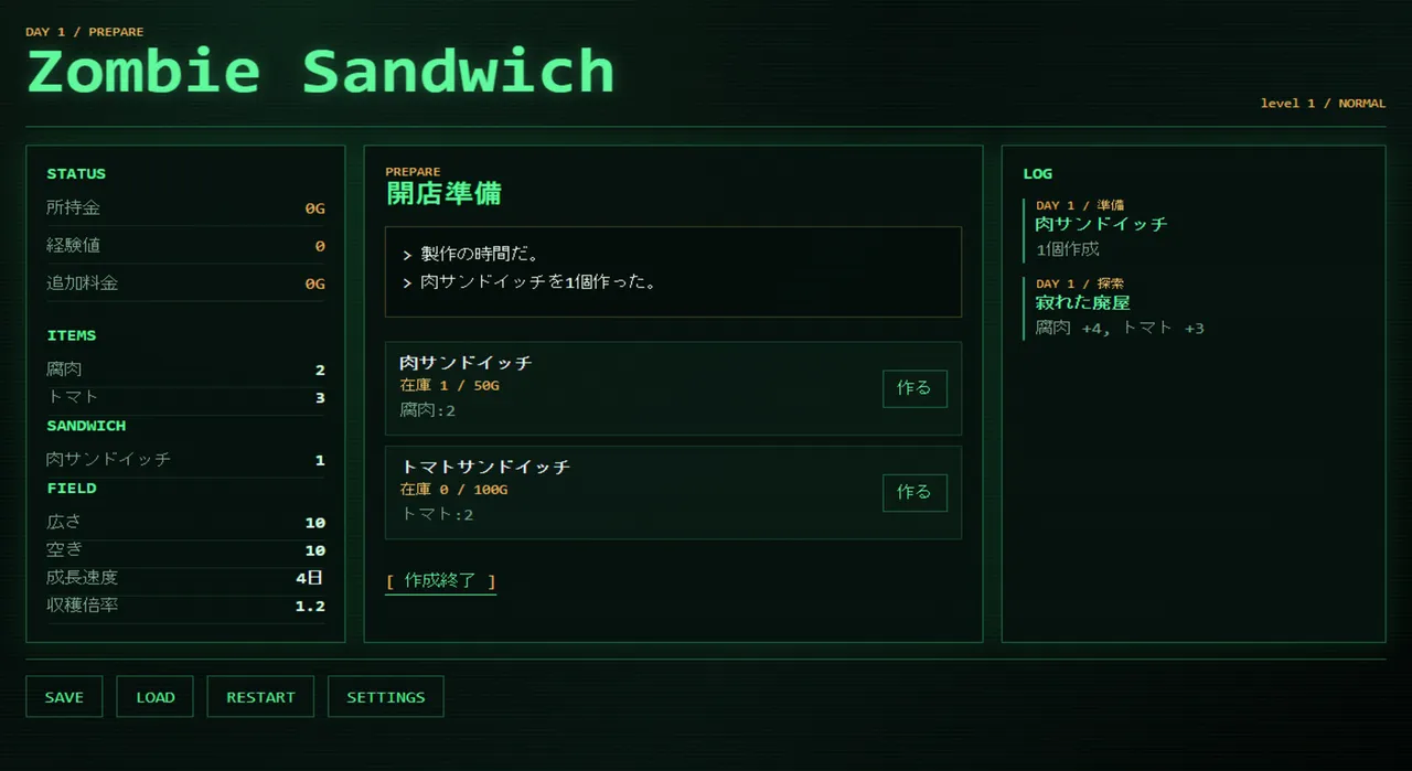 Zombie Sandwich screenshot 1