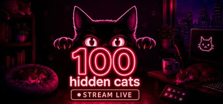 100 Hidden Cats Stream Live cover art