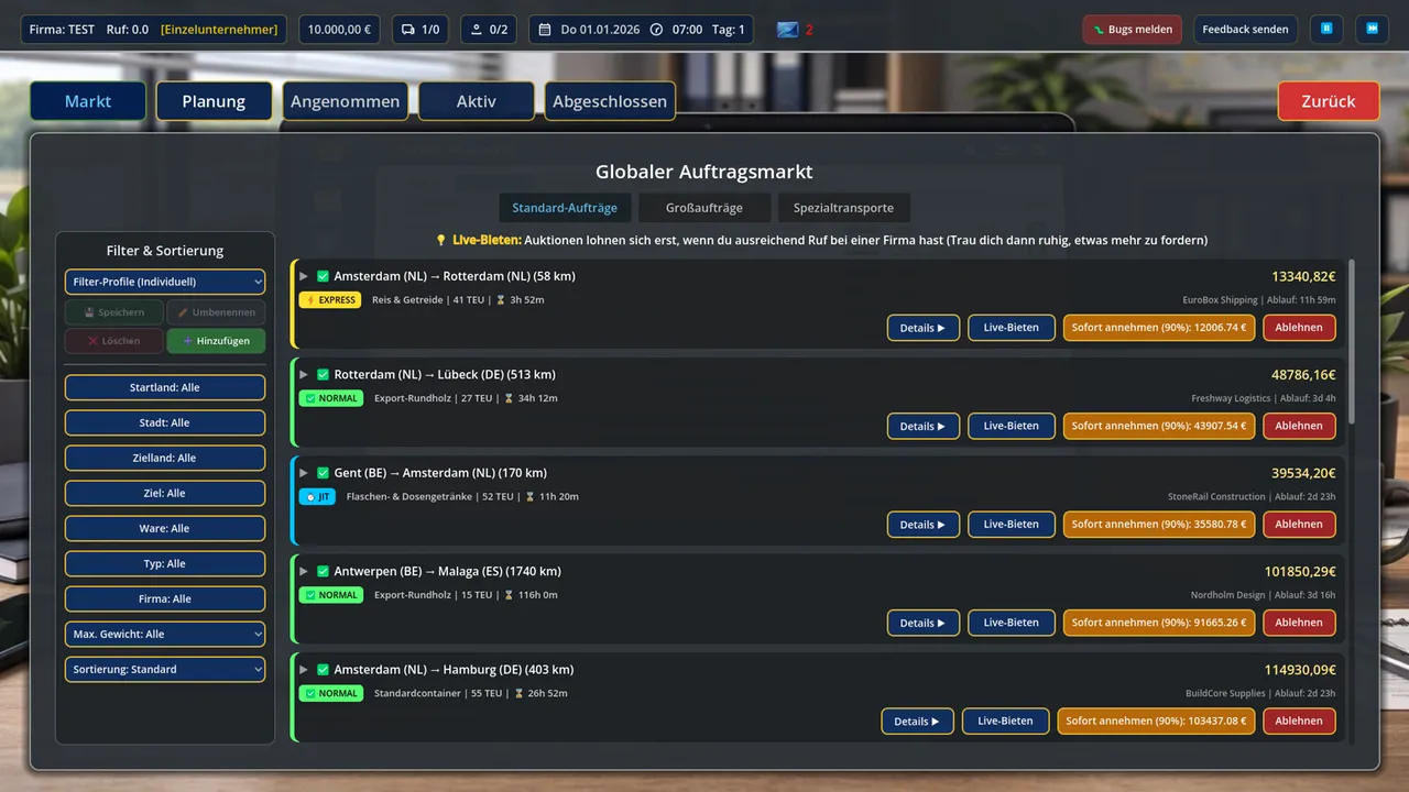 European Seafreight Tycoon screenshot 2