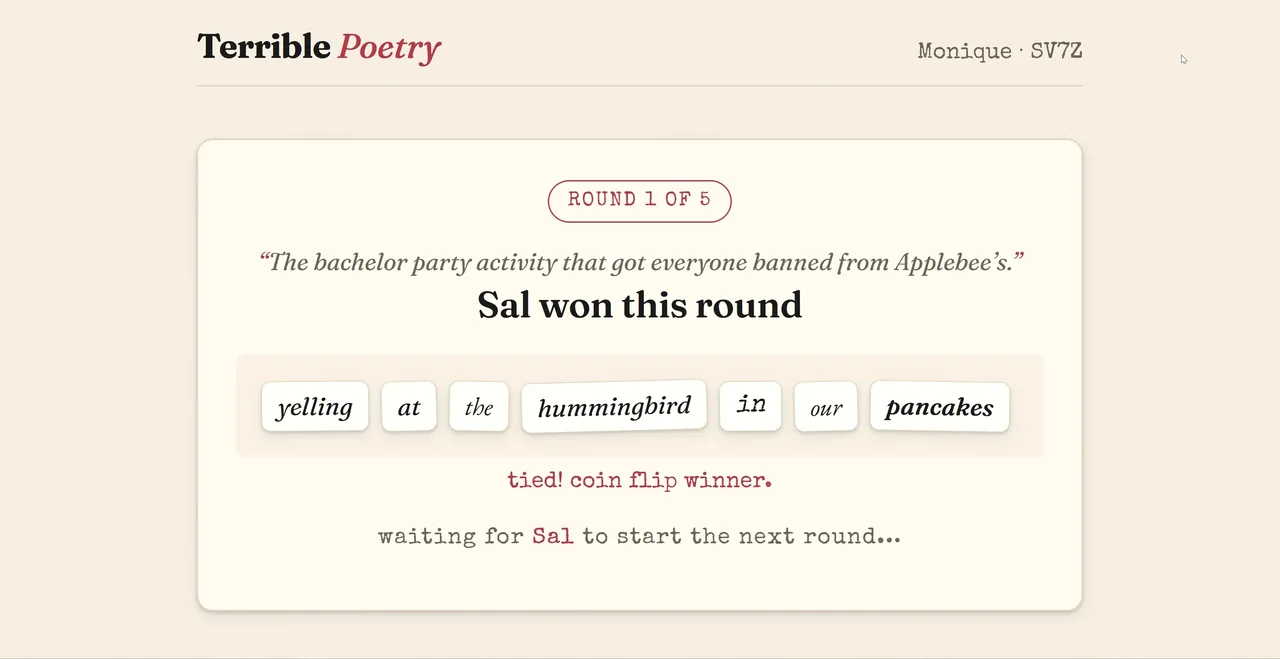 Terrible Poetry screenshot 1