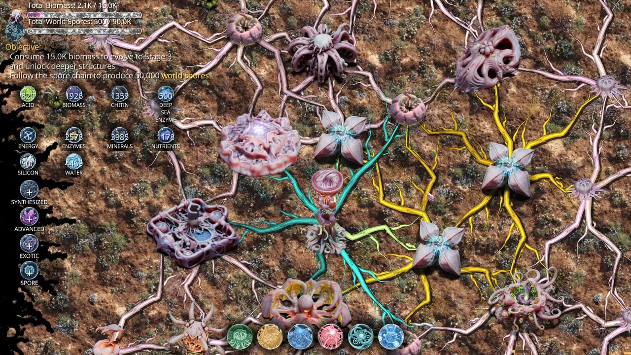 Mycelium Conquest: Mitosis screenshot 1