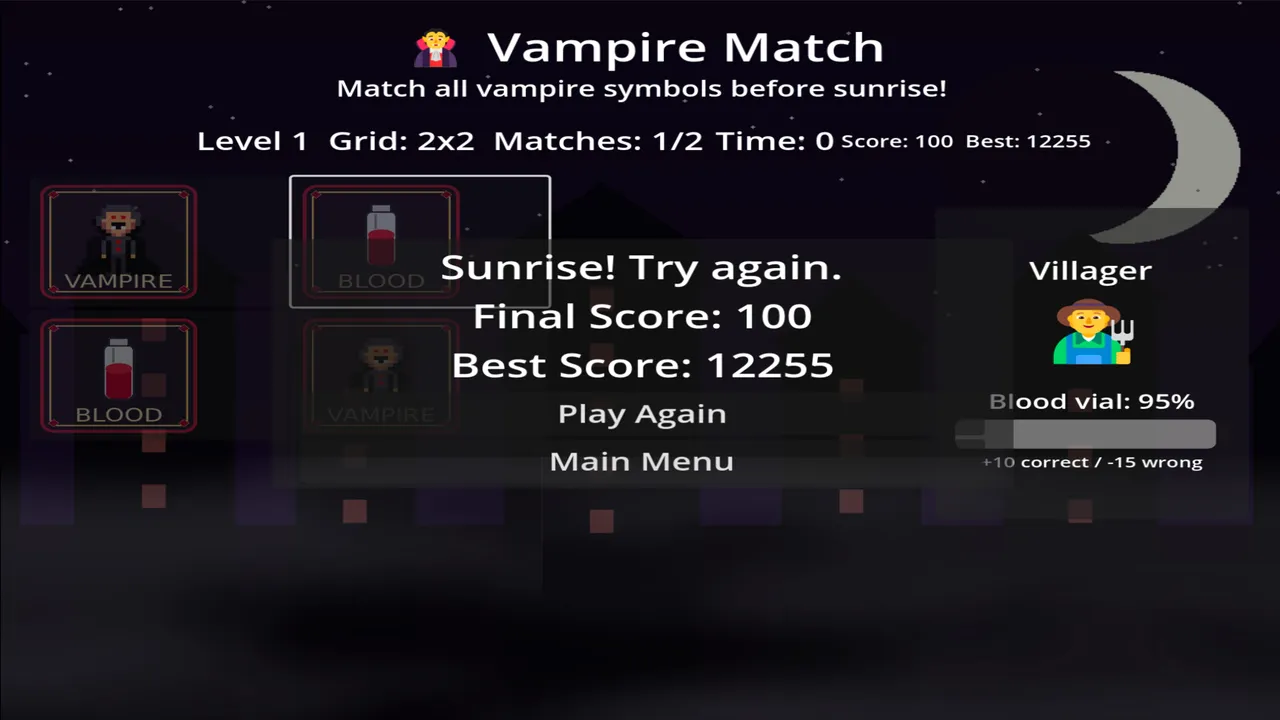 Vampire Match screenshot 2